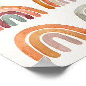 Modern Boho Rainbow Collectie Poster (Hoek)
