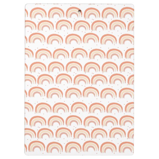 Modern Boho Rainbow gepersonaliseerd Multomap, op Klembord (Achterkant)