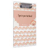 Modern Boho Rainbow gepersonaliseerd Multomap, op Klembord (Rechts)