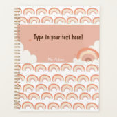 Modern Boho Rainbow gepersonaliseerd Multomap, op  Planner (Voorkant)