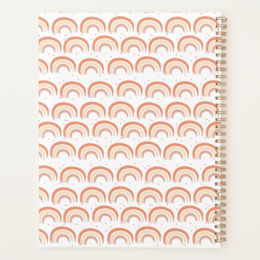 Modern Boho Rainbow gepersonaliseerd Multomap, op Planner (Achterkant)