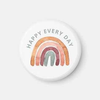 Modern Boho Rainbow - Happy Elke dag - Magneet