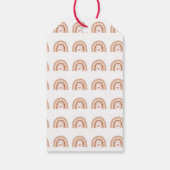Modern Boho Rainbow Kids Birthday Party Cadeaulabel (Achterkant)