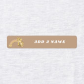 Modern Boho Rainbow Neutral Custom Name Labels (Design 1)