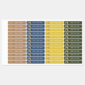 Modern Boho Rainbow Neutral Custom Name Labels (Vel)