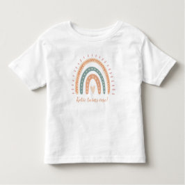Modern Boho Rainbow Pastel Fiesta 1ste verjaardag Kinder Shirts