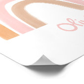 Modern Boho Rainbow Poster voor gepersonaliseerde  (Hoek)