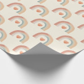 Modern Boho Rainbow Wrapping Paper - Waterverf EA Cadeaupapier (Hoek)