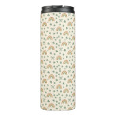 Modern Boho Regenbogen Coquette Strikken Klavertje Thermosbeker (Achterkant)