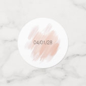 Modern Boho roze Elegant Bloemen Bruiloft Confetti (Kleine voorkant)