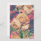 Modern Boho Rozen Editable Photo Save the Date (Achterkant)