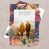 Modern Boho Rozen Editable Photo Save the Date
