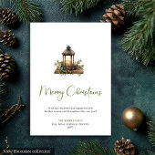 Modern Boho Rustic Earthy Christmas Greeting Card Feestdagenkaart