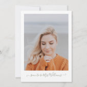 Modern Boho Sage Green Photo Vrijgezellenfeest Min Kaart (Achterkant)