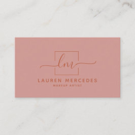 Modern Boho Script Logo Business Appointcard Afsprakenkaartje