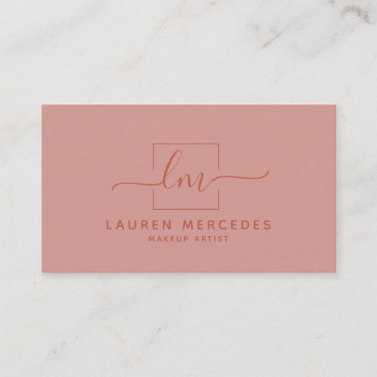 Modern Boho Script Logo Business Appointcard Afsprakenkaartje (Voorkant)