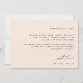 Modern Boho Script Weduwfoto Hartelijk dank Bedankkaart (Achterkant)