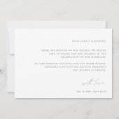 Modern Boho Script Weduwfoto Hartelijk dank Bedankkaart (Achterkant)