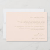 Modern Boho Script Weduwfoto Hartelijk dank Bedankkaart (Achterkant)