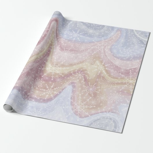 Modern Boho Snowflake Vakantie inpakpapier (Uitgerold)