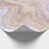 Modern Boho Snowflake Vakantie inpakpapier (Hoek)