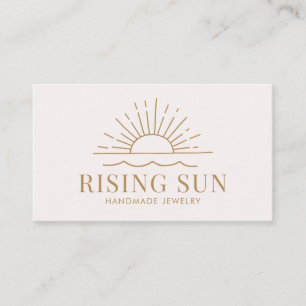 Modern Boho Sun en Beach Wave Visitekaartje