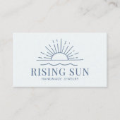 Modern Boho Sun en Beach Wave Visitekaartje (Voorkant)