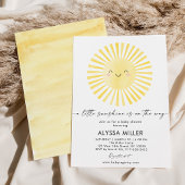 Modern Boho Sunshine Baby shower Kaart