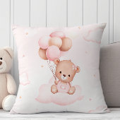 Modern Boho Teddy Bear Baby shower Gift Baby Meisj Kussen