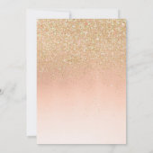 Modern Boho Teddy Bear Balloon Meisje Baby shower Kaart (Achterkant)