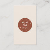 Modern Boho Terracotta verbindt met de Amerikaanse Visitekaartje (Achterkant)