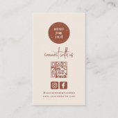 Modern Boho Terracotta verbindt met de Amerikaanse Visitekaartje (Voorkant)