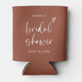 Modern Boho Terracotta Vrijgezellenfeest Blikjeskoeler (Voorkant)