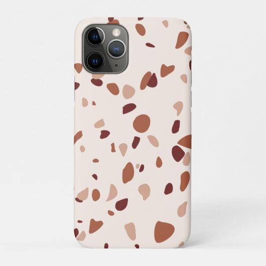 Modern Boho Terrazzo Pattern iPhone 11 Pro Hoesje (Achterkant)