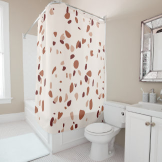 Modern Boho Terrazzo Pattern Shower Curtain Douchegordijn