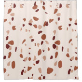 Modern Boho Terrazzo Pattern Shower Curtain Douchegordijn (Voorkant)
