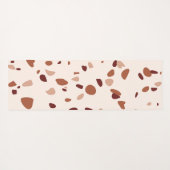 Modern Boho Terrazzo Pattern Yoga Mat (Achterkant (horizontaal))