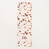 Modern Boho Terrazzo Pattern Yoga Mat (Voorkant)