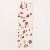Modern Boho Terrazzo Pattern Yoga Mat (Achterkant)