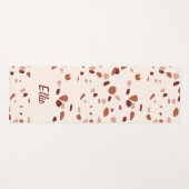 Modern Boho Terrazzo Pattern Yoga Mat (Voorkant (horizontaal))
