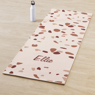 Modern Boho Terrazzo Pattern Yoga Mat