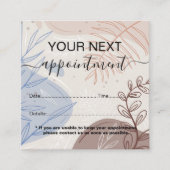 Modern boho Tropical Monstera Afsprakenkaartje (Voorkant)