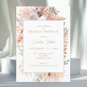 Modern Boho Tropical Vrijgezellenfeest Kaart