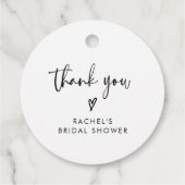 Modern Boho Vrijgezellenfeest dank u Bedankjes Labels (Achterkant)
