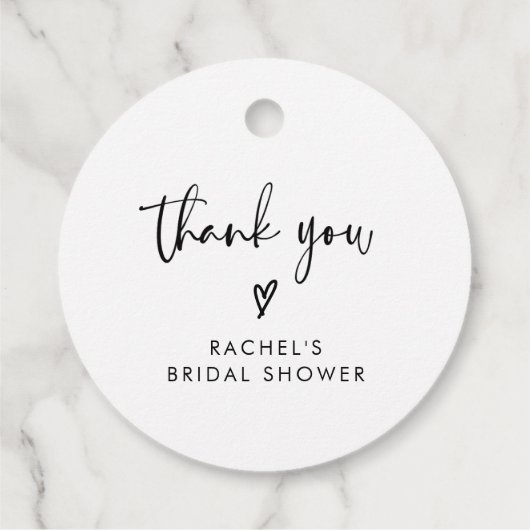 Modern Boho Vrijgezellenfeest dank u Bedankjes Labels (Achterkant)