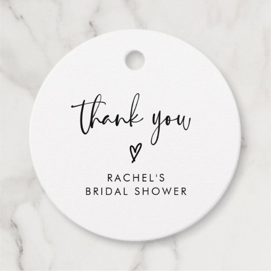 Modern Boho Vrijgezellenfeest dank u Bedankjes Labels (Voorkant)