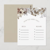 Modern Boho Vrijgezellenfeest speelde hoe oud ze w Briefkaart (Voorkant / Achterkant)