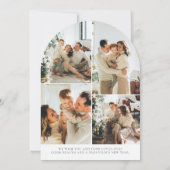 Modern Boho Vrolijk Kerstfeest & Gelukkig Nieuwjaa Kaart (Achterkant)