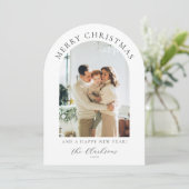 Modern Boho Vrolijk Kerstfeest & Gelukkig Nieuwjaa Kaart (Staand voorkant)