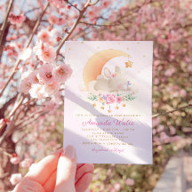 Modern Boho Waterverf Bunny Baby shower